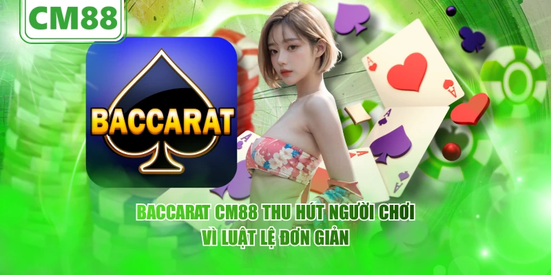 Baccarat CM88 – Góc nhìn toàn diện về trò chơi bài kinh điển 2 Baccarat CM88 thu hút người chơi vì luật lệ đơn giản